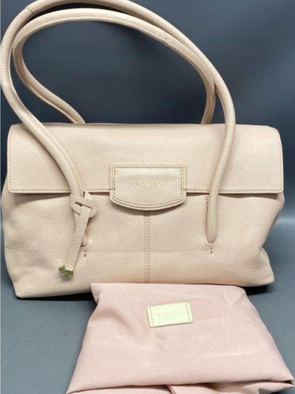 Radley London Blush Pebbled Leather Satchel Bag with Dust bag